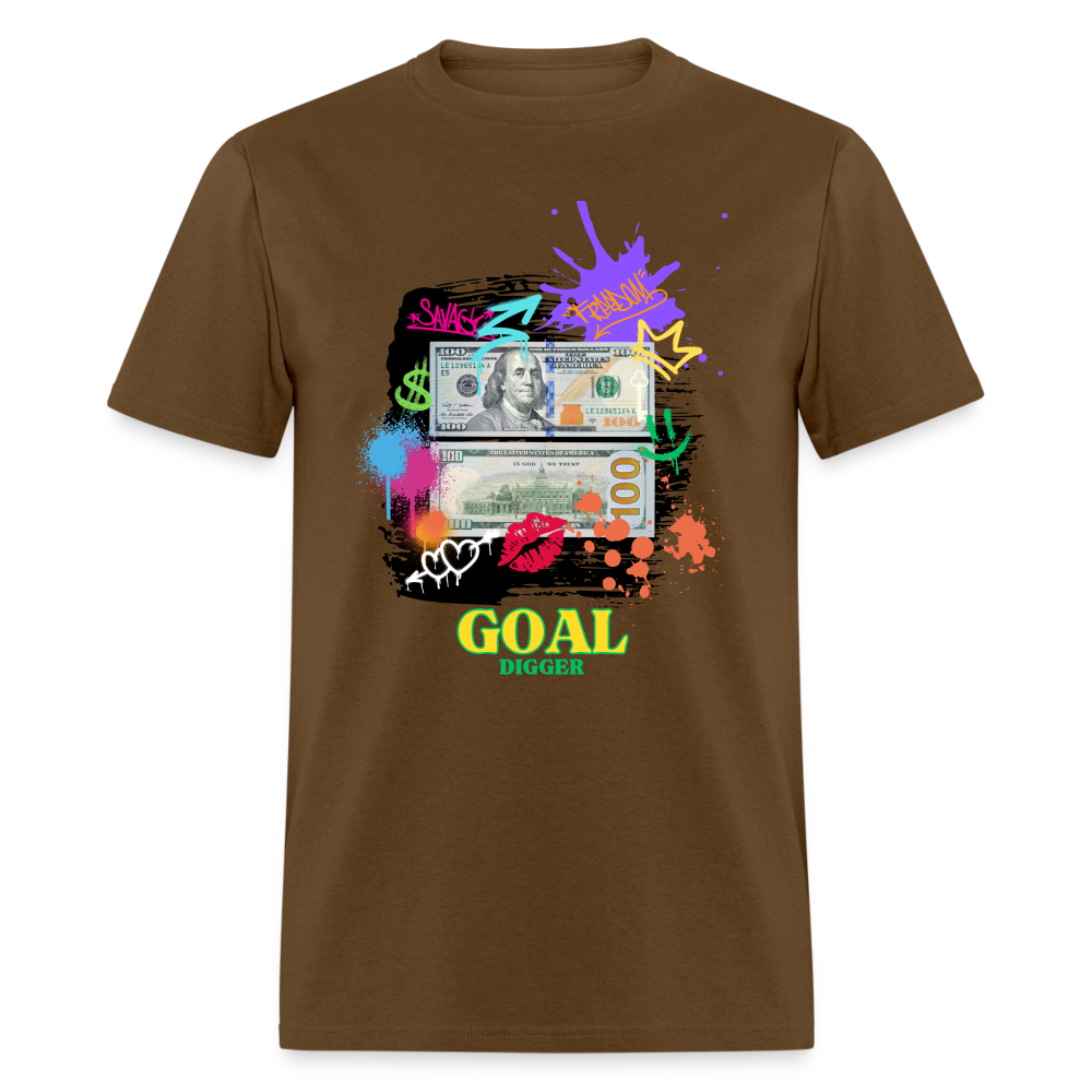 "Goal Digger Cashflow" Unisex T-Shirt - brown