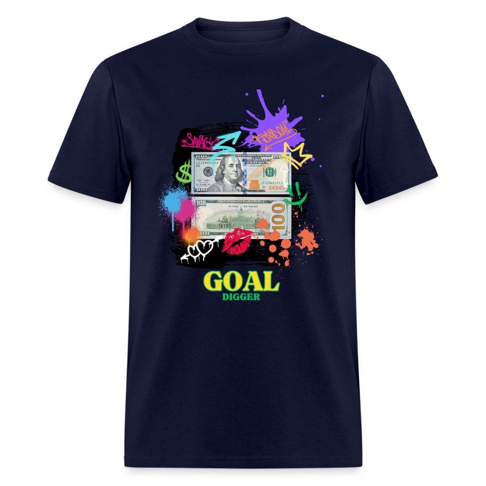 "Goal Digger Cashflow" Unisex T-Shirt - navy