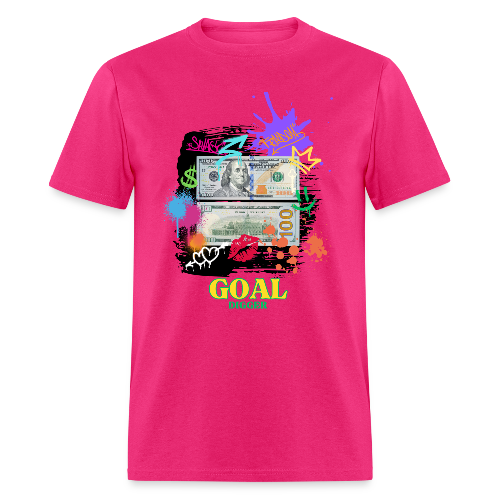 "Goal Digger Cashflow" Unisex T-Shirt - fuchsia