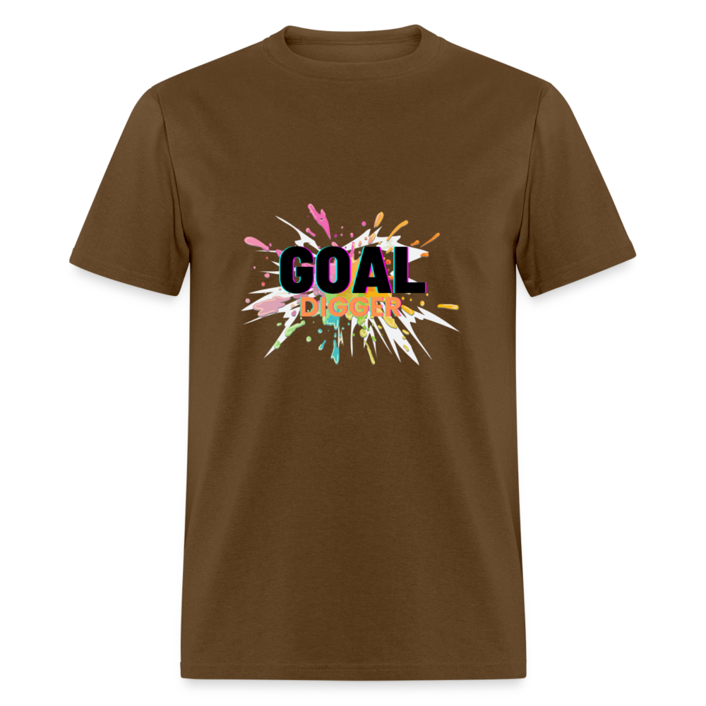 "Goal Digger Splatter" Unisex T-Shirt - brown