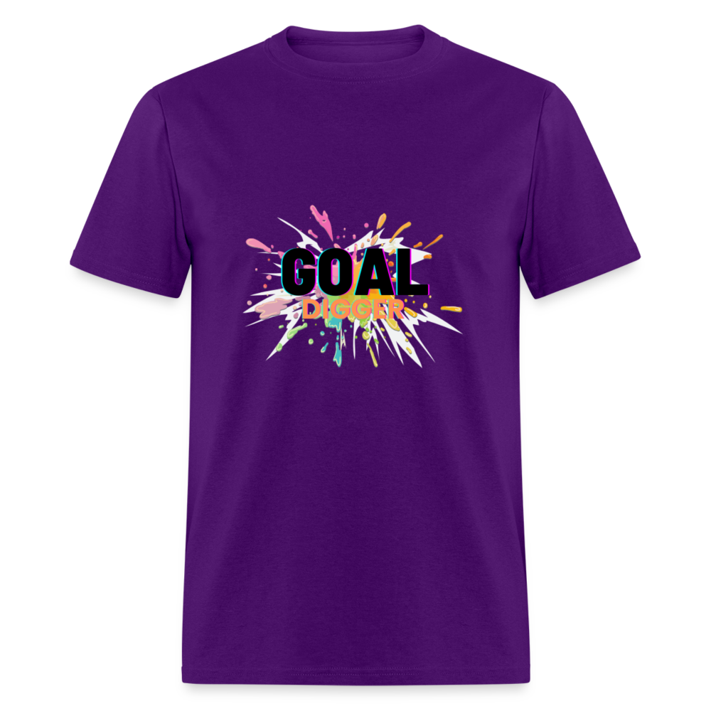 "Goal Digger Splatter" Unisex T-Shirt - purple