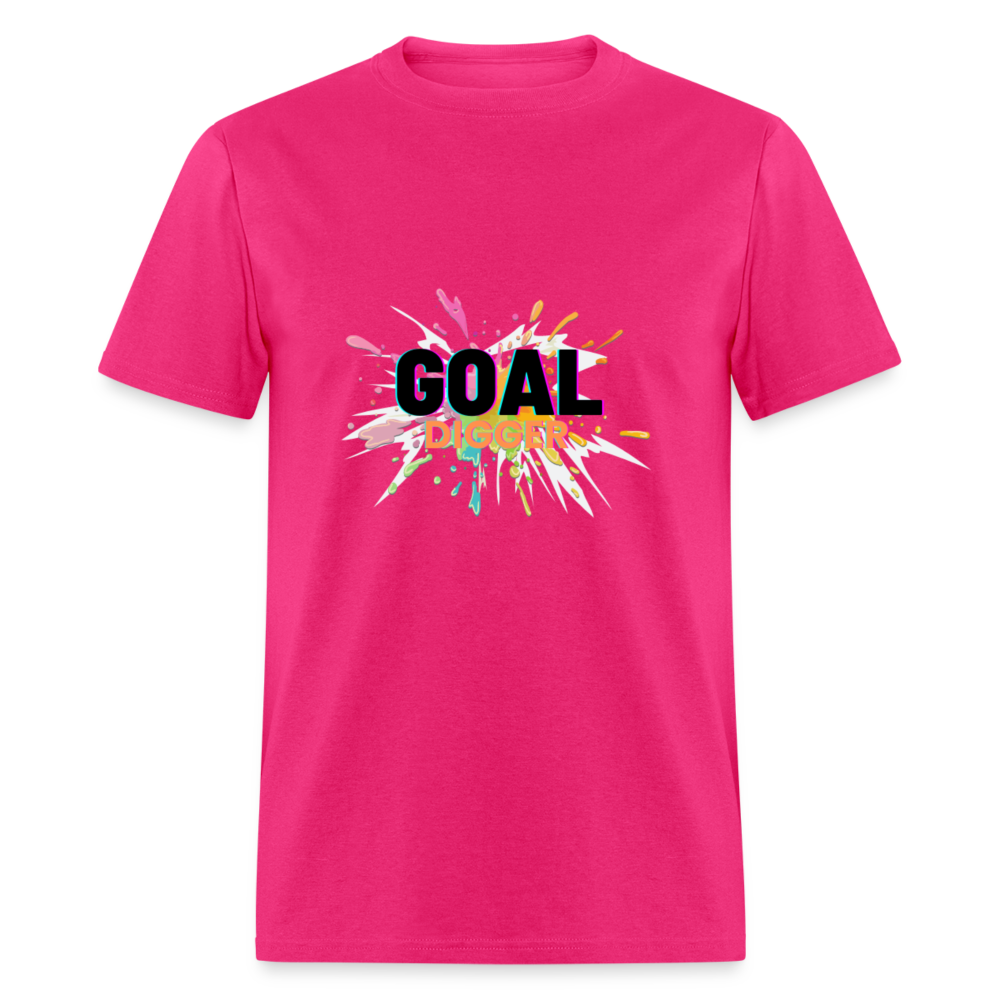 "Goal Digger Splatter" Unisex T-Shirt - fuchsia