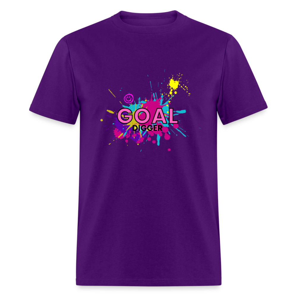 "Goal Digger Splatter" Unisex T-Shirt - purple