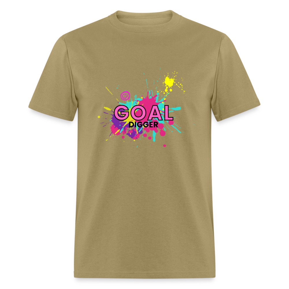 "Goal Digger Splatter" Unisex T-Shirt - khaki