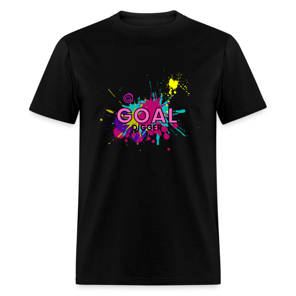 "Goal Digger Splatter" Unisex T-Shirt - black