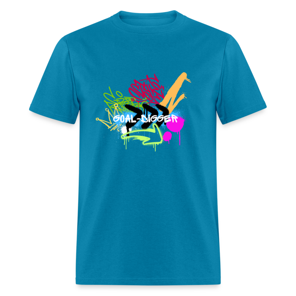 "Goal Digger Graffiti" Unisex T-Shirt - turquoise