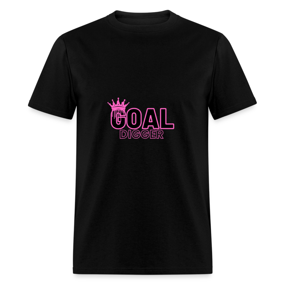 "Crowned Goal Digger" Unisex T-Shirt - black