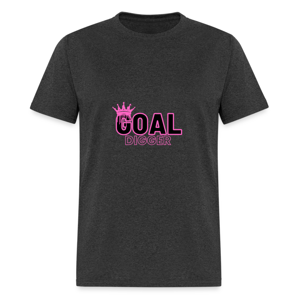 "Crowned Goal Digger" Unisex T-Shirt - heather black