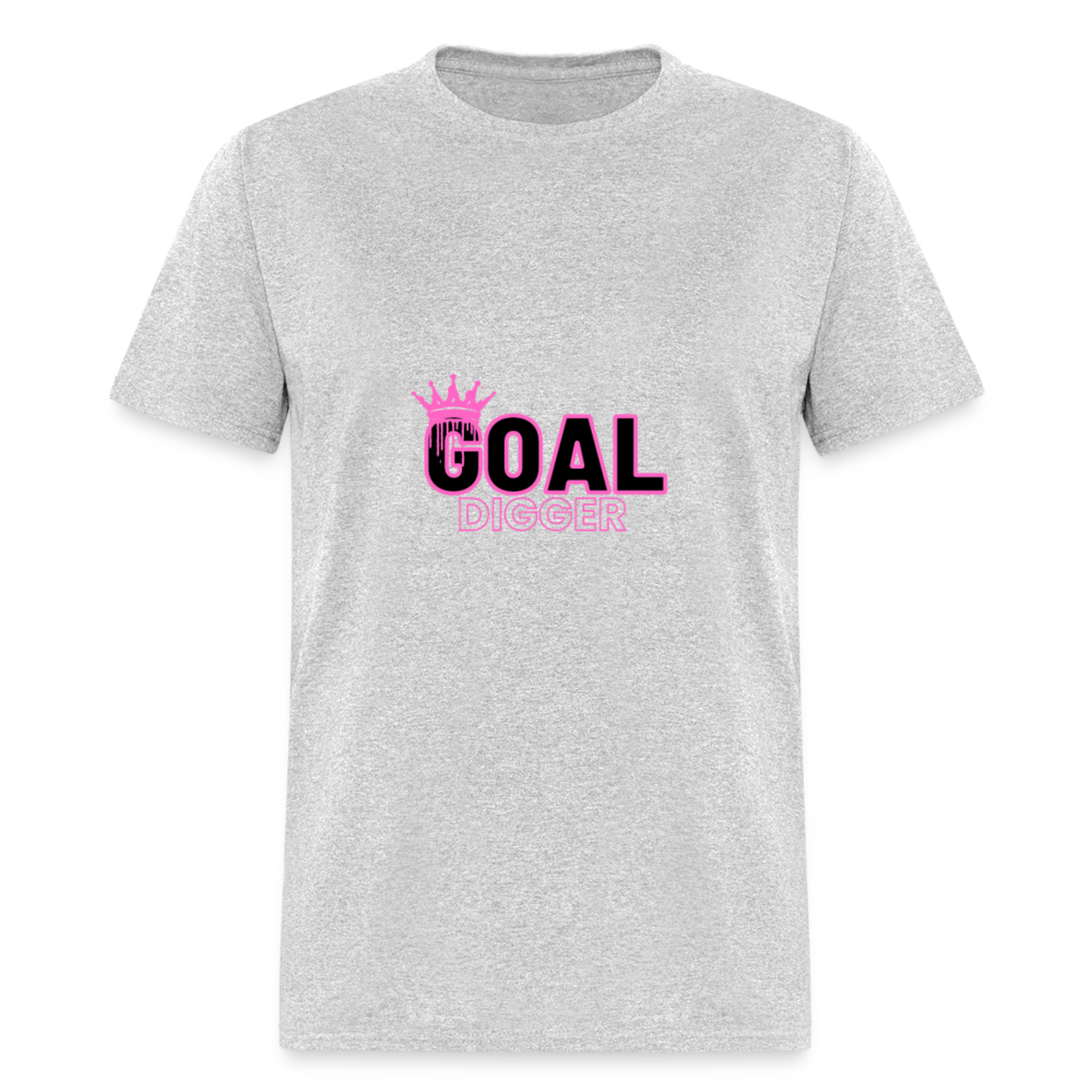 "Crowned Goal Digger" Unisex T-Shirt - heather gray