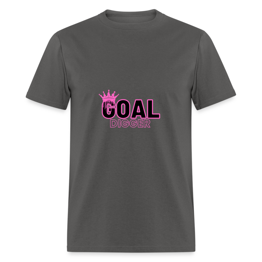 "Crowned Goal Digger" Unisex T-Shirt - charcoal