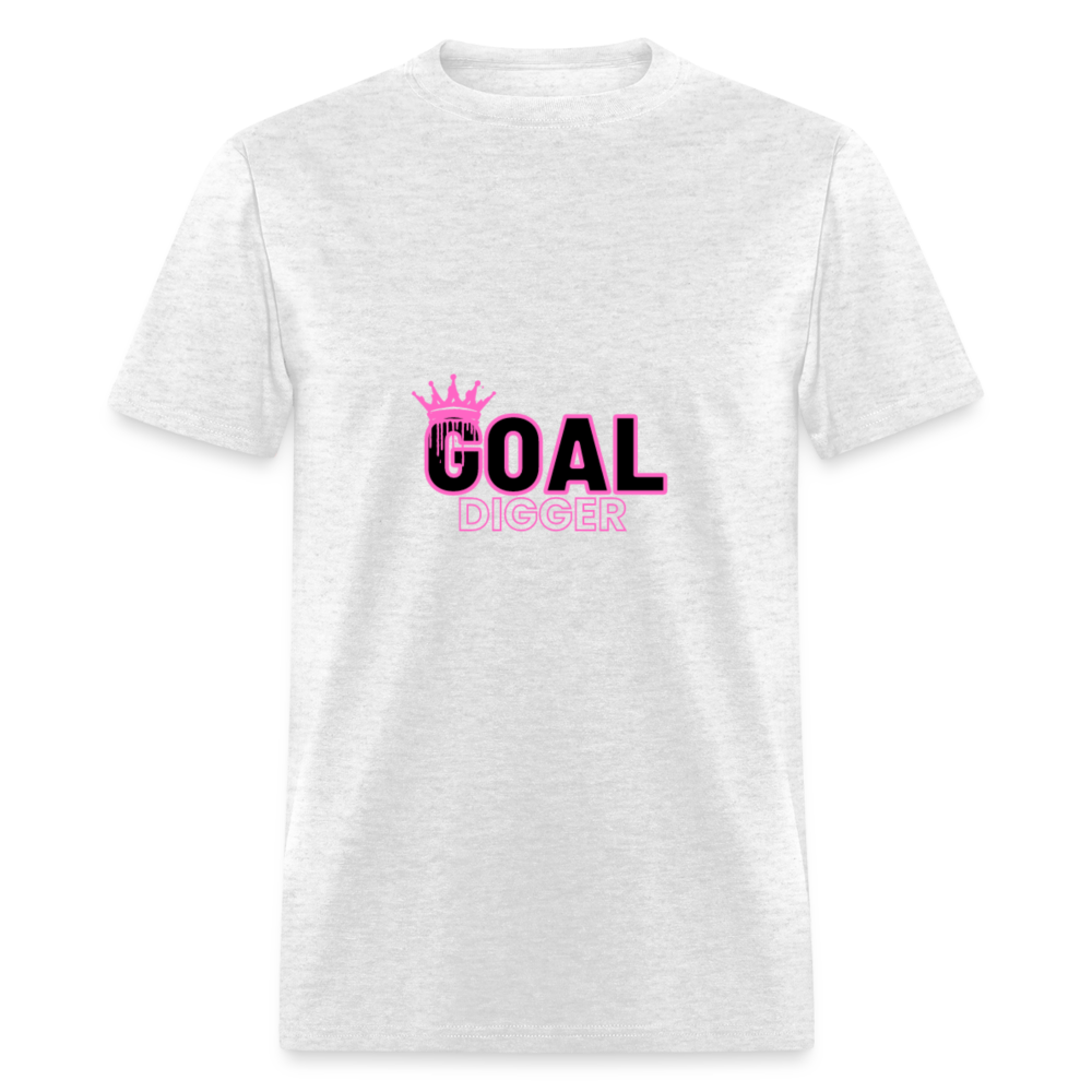 "Crowned Goal Digger" Unisex T-Shirt - light heather gray