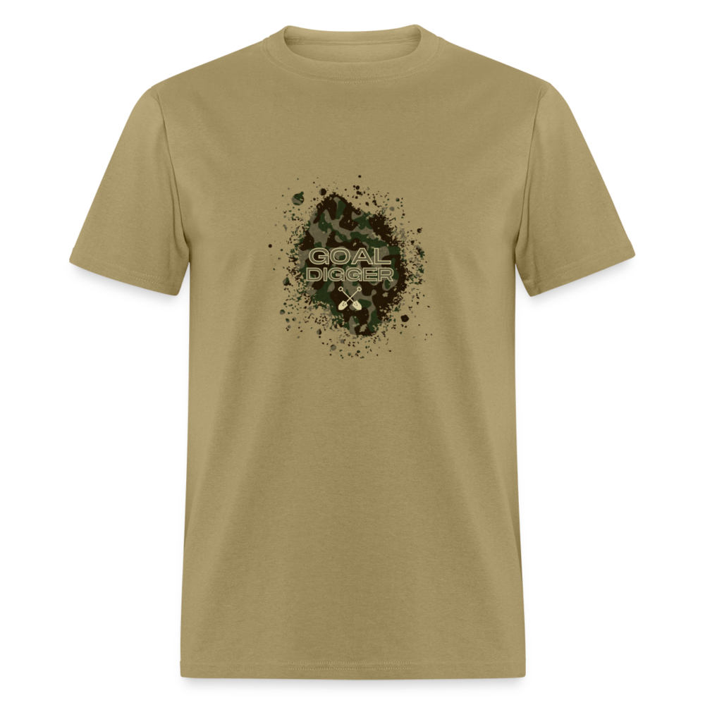 "Goal Digger Camo" Unisex Camouflage T-Shirt - khaki