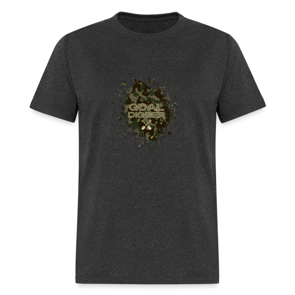 "Goal Digger Camo" Unisex Camouflage T-Shirt - heather black