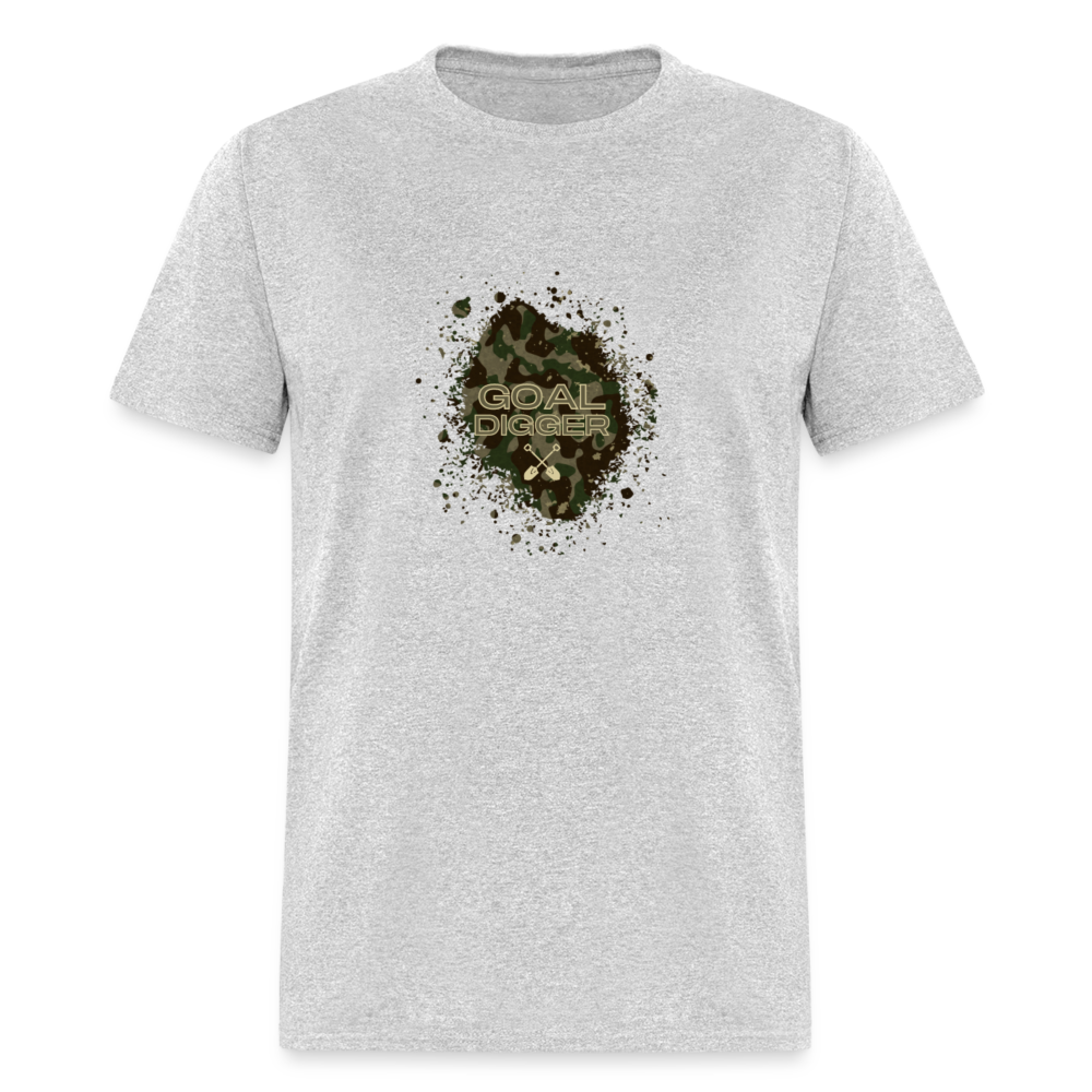 "Goal Digger Camo" Unisex Camouflage T-Shirt - heather gray