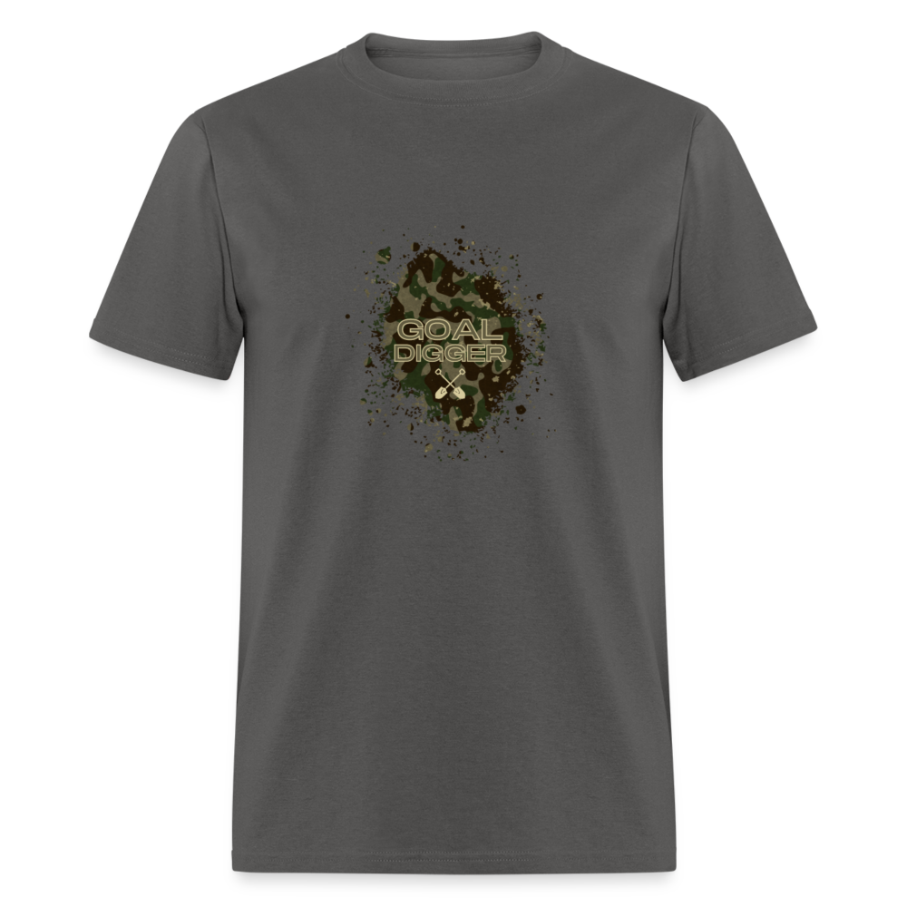 "Goal Digger Camo" Unisex Camouflage T-Shirt - charcoal