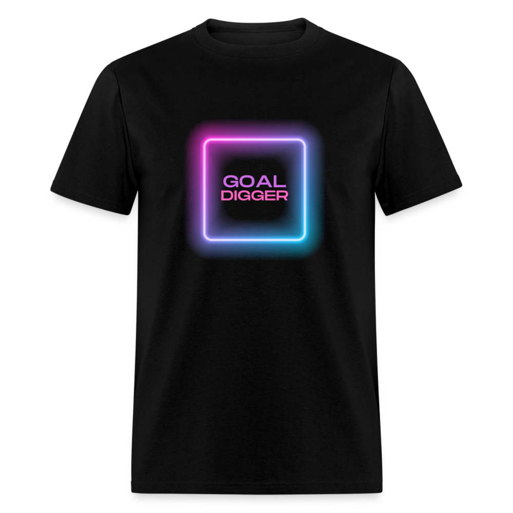 "Goal Digger Neon" Unisex T-Shirt - black