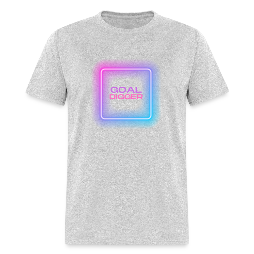 "Goal Digger Neon" Unisex T-Shirt - heather gray