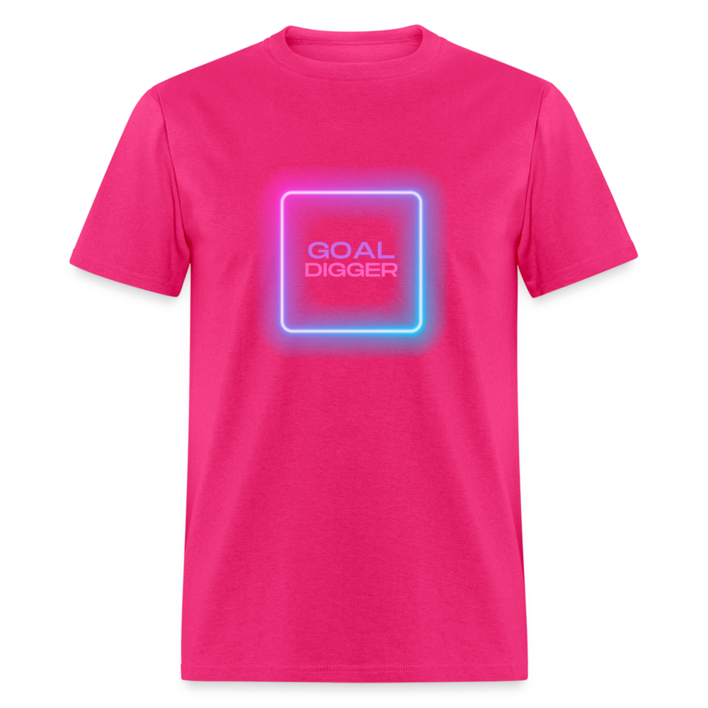 "Goal Digger Neon" Unisex T-Shirt - fuchsia