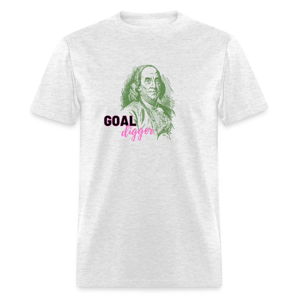 "Goal Digger: Benjamin Franklin Edition" Unisex T-Shirt - light heather gray