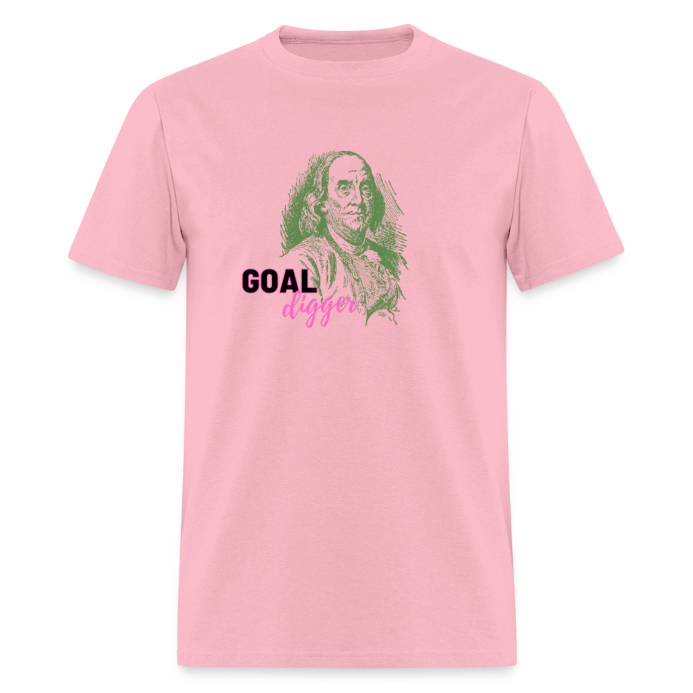 "Goal Digger: Benjamin Franklin Edition" Unisex T-Shirt - pink