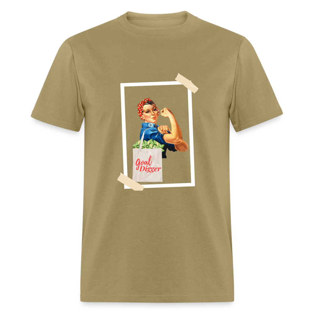 "Goal Digger Rosie" Unisex T-Shirt - khaki