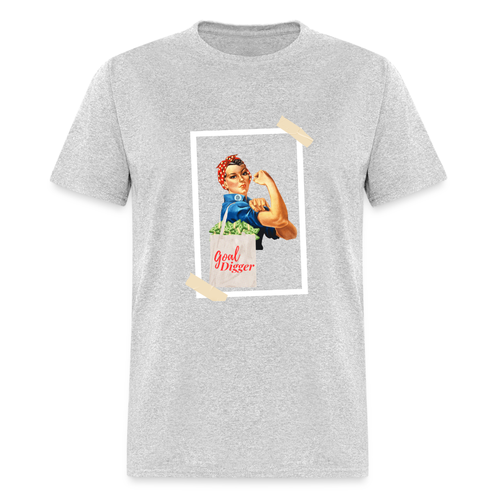 "Goal Digger Rosie" Unisex T-Shirt - heather gray