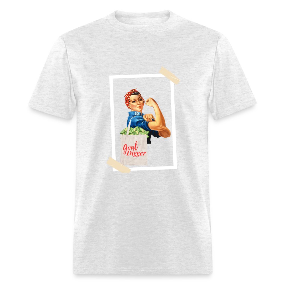 "Goal Digger Rosie" Unisex T-Shirt - light heather gray