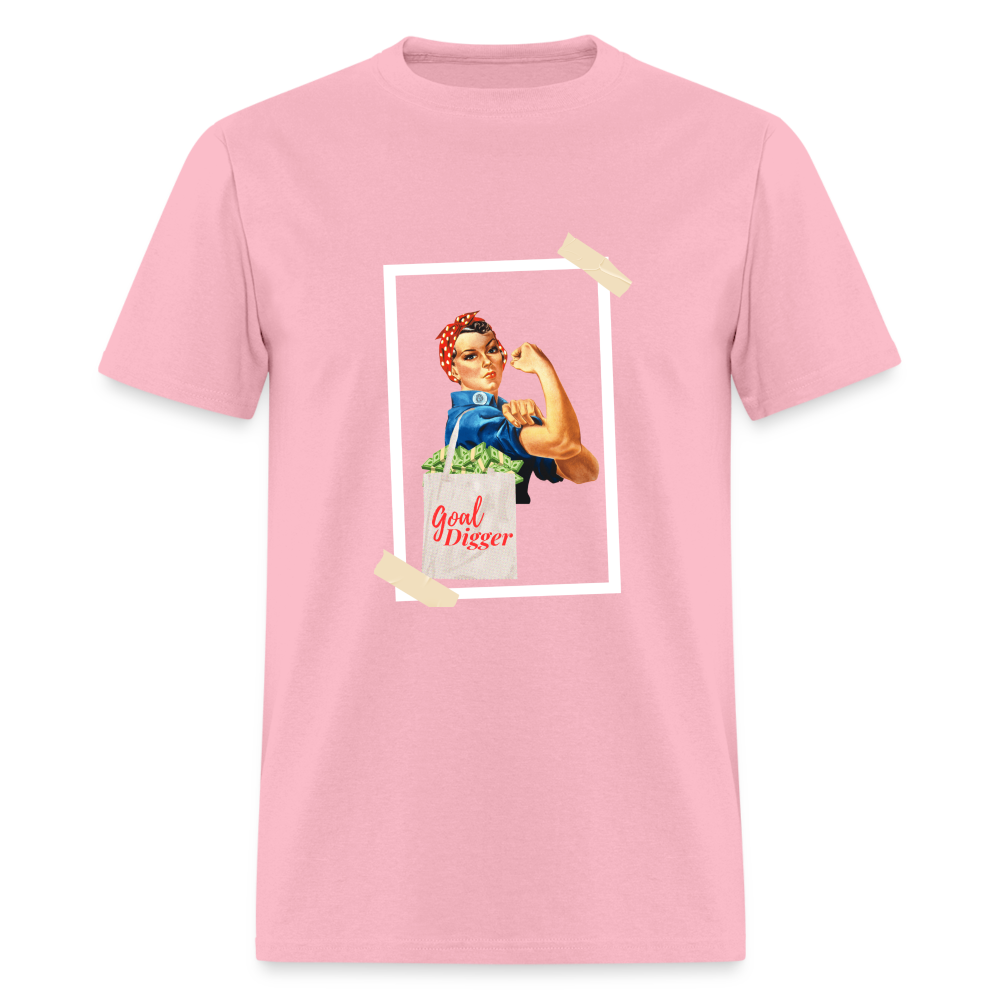 "Goal Digger Rosie" Unisex T-Shirt - pink