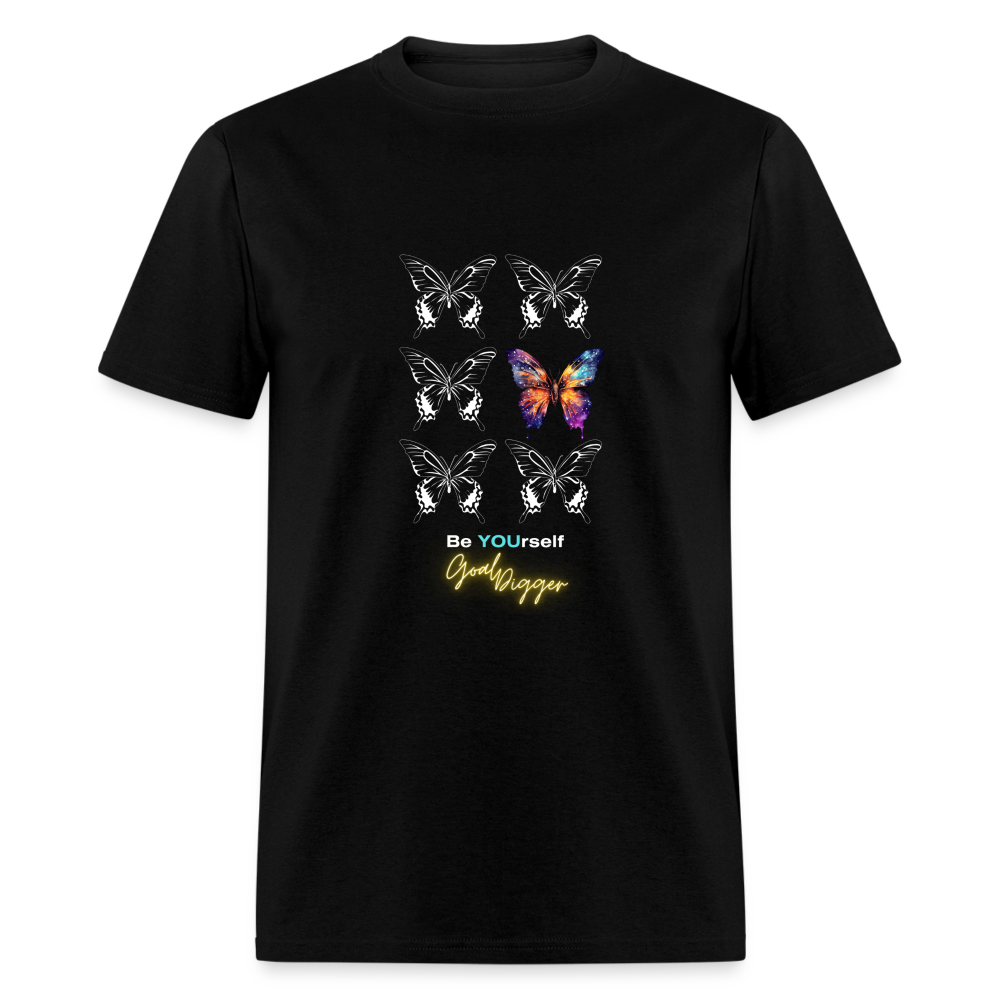 Unique Butterfly: Goal Digger" Unisex T-Shirt - black