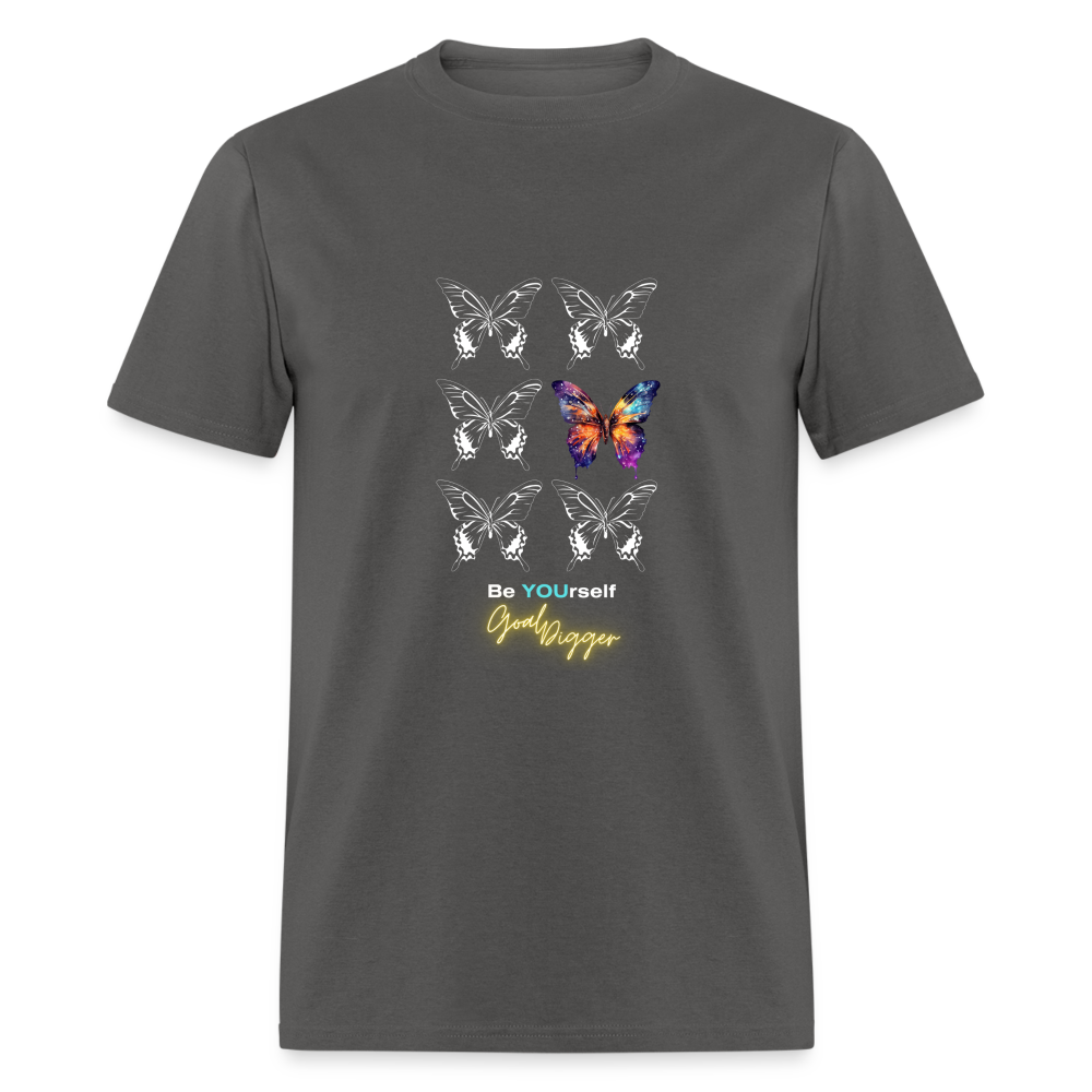 Unique Butterfly: Goal Digger" Unisex T-Shirt - charcoal