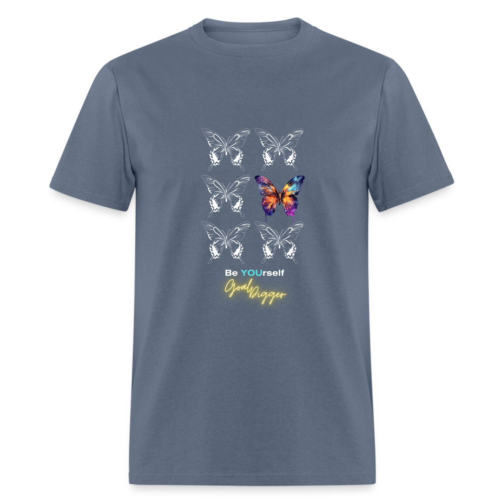 Unique Butterfly: Goal Digger" Unisex T-Shirt - denim