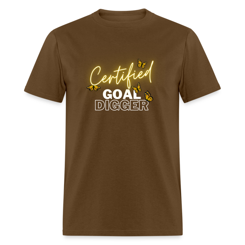 "Certified Goal Digger" Unisex T-Shirt - brown