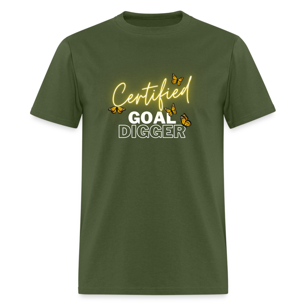 "Certified Goal Digger" Unisex T-Shirt - military green