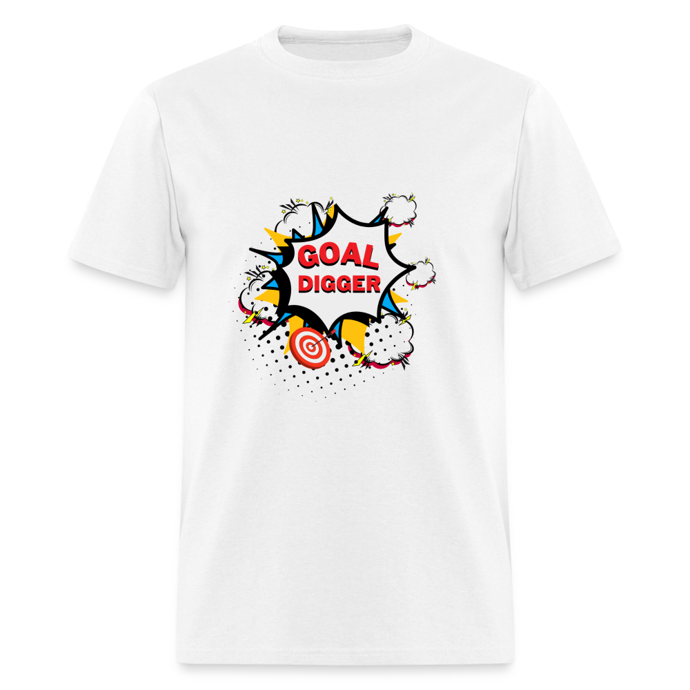 "Pop Art Goal Digger" Unisex T-Shirt - white