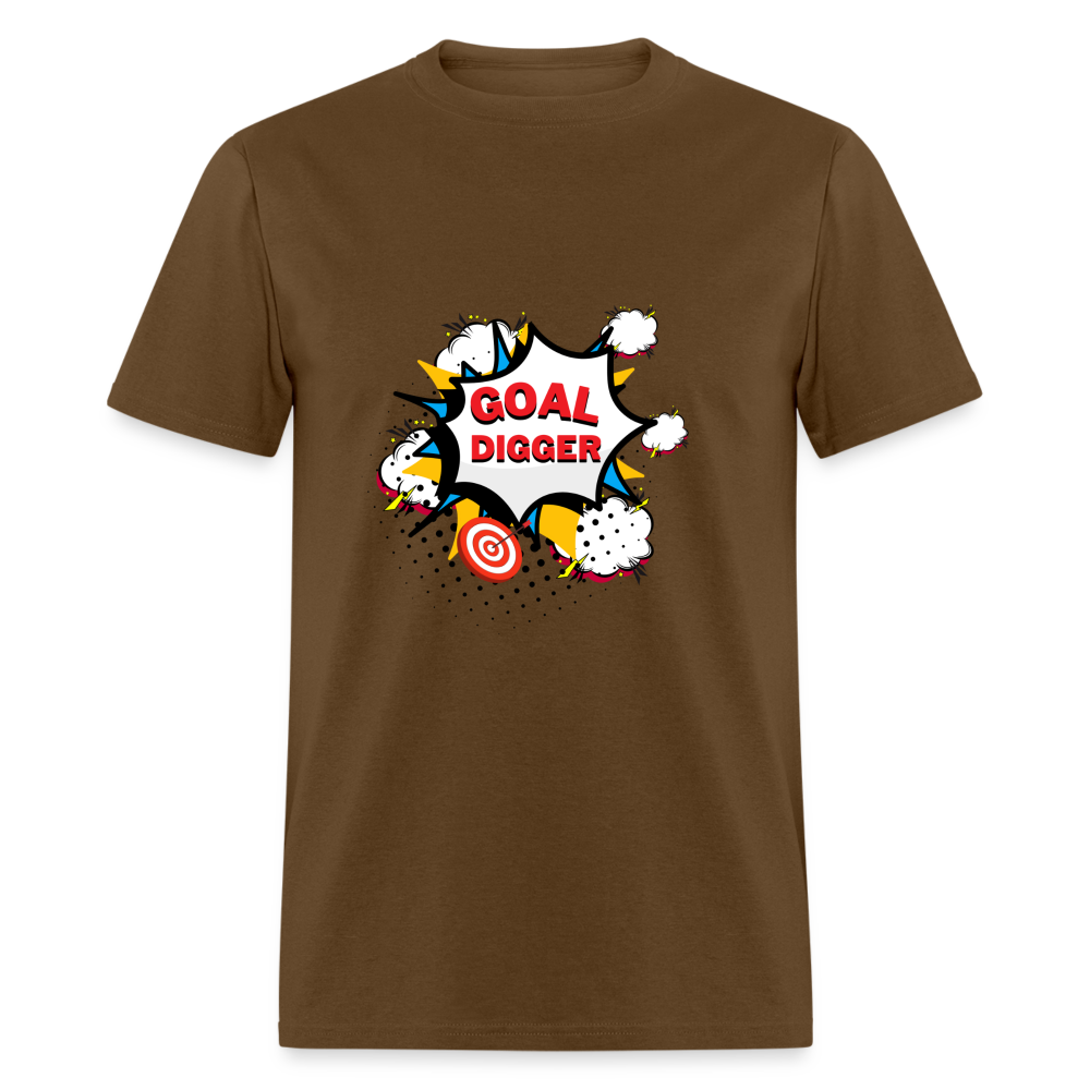 "Pop Art Goal Digger" Unisex T-Shirt - brown