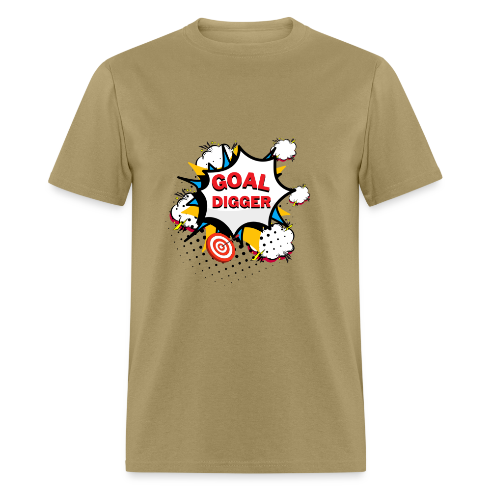 "Pop Art Goal Digger" Unisex T-Shirt - khaki