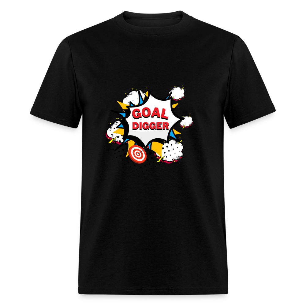 "Pop Art Goal Digger" Unisex T-Shirt - black